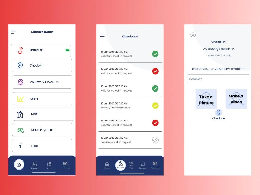 Court Trax Client – Offender Management & Check-In App — portfolio cover