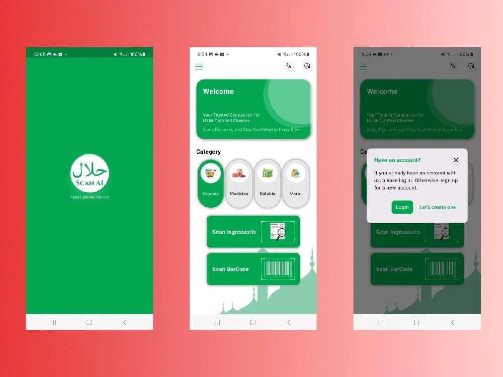 HalalScan AI – Ingredient Scanner & Analyzer App — portfolio cover